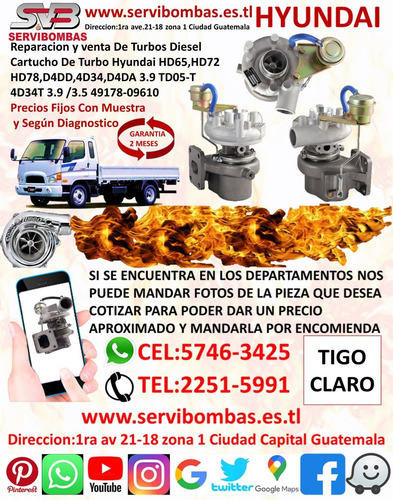 Turbos Hyundai Tucson 2.0 D4ea Crdi Diesel Guatemala