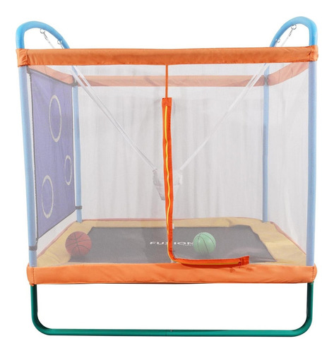 Cama Elástica Infantil Pula Pula Fuxiontoys 1.8m Com Balanço