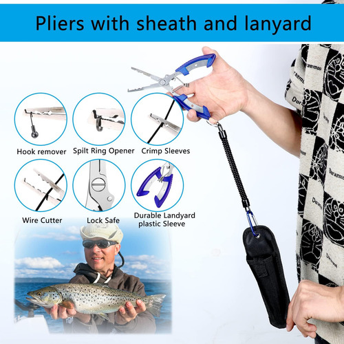 Sosation Kit De Herramientas De Pesca De 134 Piezas Kit De A