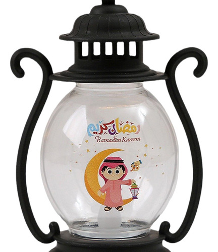 6 Linterna De Ramadán, Lámpara De Mesa, Centro De Negro