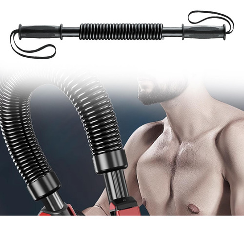 Power Bar Spring Exerciser Expande O Peito Para 56,8 Cm
