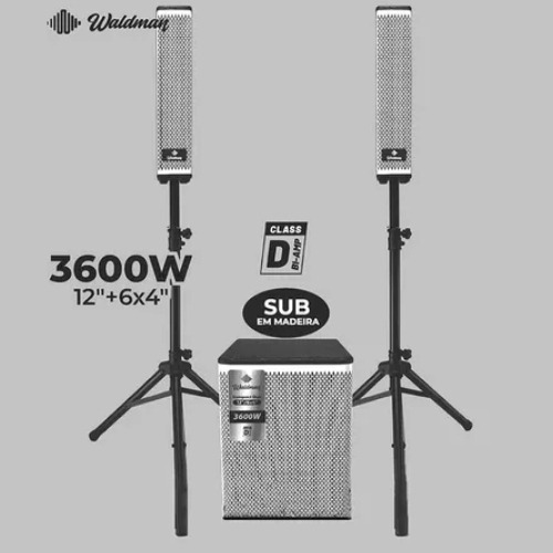 Caixa Amplificada Waldman Torre Ativa De 12 Pol Kpt2-1264