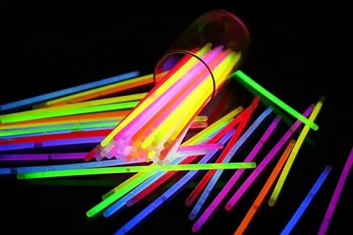 100 Pulseras Luminosas Quimicas Neon Cotillon Luminoso Fluor