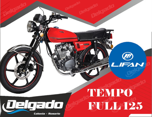 Moto Lifan Tempo Full 125 Financiada 100% Hasta En 60 Cuotas