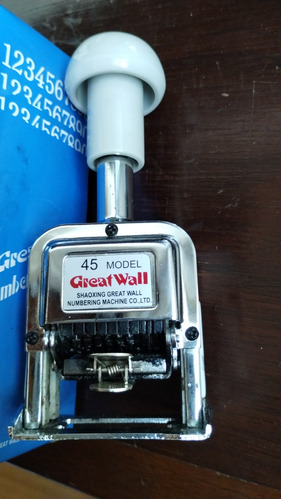 Sello Numerador Automático Great Wall 6 Digitos Modelo 45