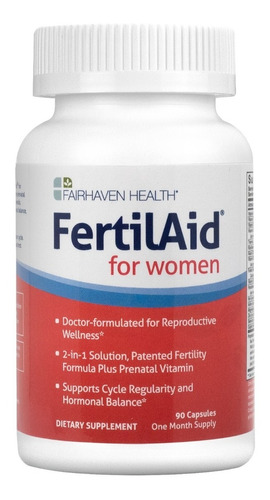 Suplemento De Fertilidad Para Mujeres 90 Caps. Hecho En Usa