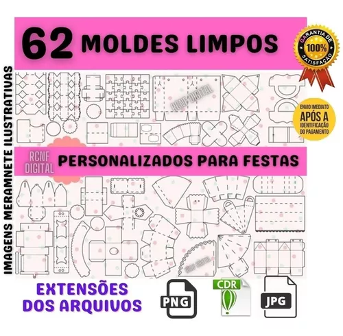 Bis personalizado molde  Compre Produtos Personalizados no Elo7