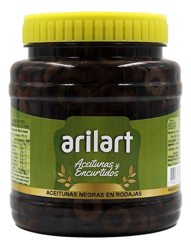 Aceitunas Negras En Rodajas Clásicas X 900 Gr - Arilart