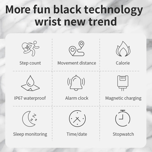 Imagen 6 de 9 de Reloj Inteligente Mujer, Pulsera Bluetooth, Pulsera Int