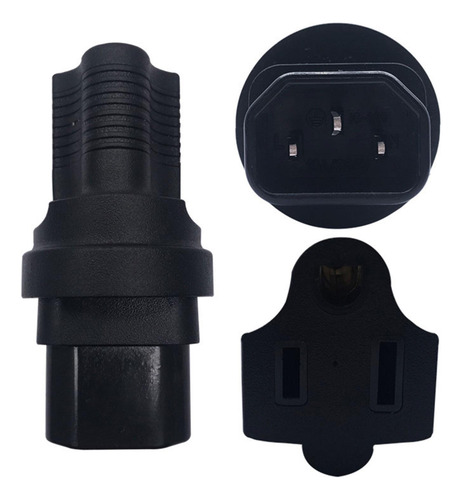 4 X 3 Pines Iec320 C14 A Nema 5-15r Convertidor De Adaptador