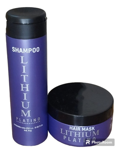 Shampoo+mascara Matizadora Lithium X 250 C/u