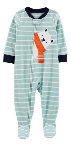 Pijama 1pc Pie Micropolar Oso Polar Carters 12m Flaber 