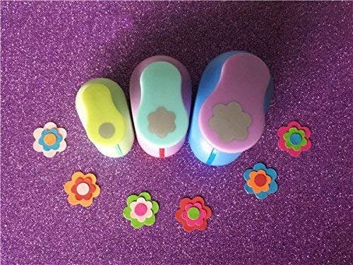 3pcs Circulo Petal Shaped Craft Punch Set Escuela Scrapbook