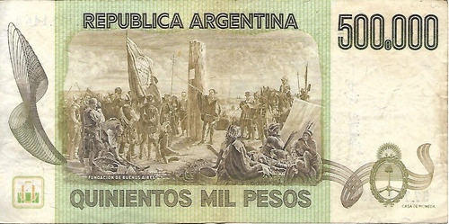 Bottero 2510 $ 500000 Pesos Ley 18188 Serie A Mb+ Palermo (Usado)
