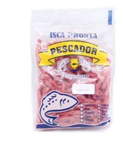 Isca De Pesca Em Formato De Minhoca Especial Para Pesqueiros