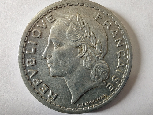 Moneda Francia 5 Francs 1945 (x1426