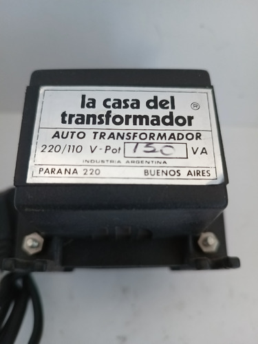 Autotransformador 220v / 110v 150w Negro (Usado)