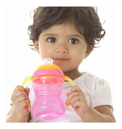 Nuby 2 Count 2 Handle Cup With No Spill Super Spout, Colors