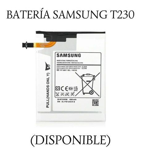 Batería Samsung T230.