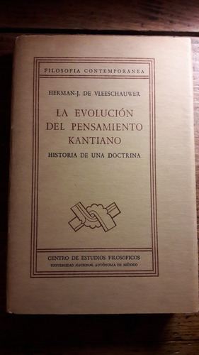 La Evolucion Del Pensamiento Kantiano Vleeschauwer  L5