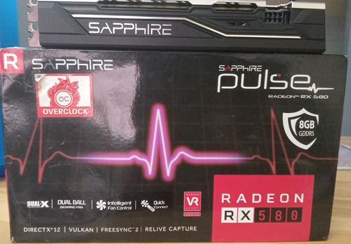 Placa De Video Amd Sapphire Pulse Radeon Rx 580 8gb Dual (Usado)