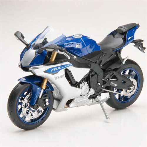 Miniatura Moto R1 Yzf Yamaha Azul 1:18 1000cc Promoção Mês 