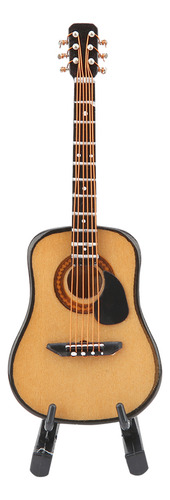 Maqueta De Miniguitarra, Decoración De Madera En Miniatura P