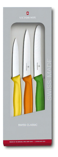 Victorinox Juego De Cuchillos Para Verdura, 3 Piezas Color Multicolor