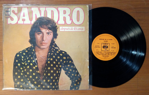 Sandro Despues De 10 Años Disco Lp Vinilo