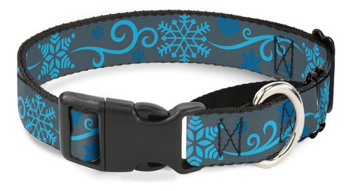 Collar Para Perro Martingale Con Copos De Nieve Navideños Co