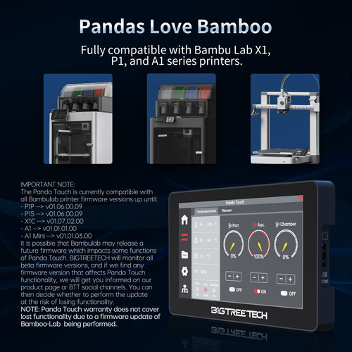 Bigtreetech Panda Touch Compatible Bambu-lab P1s P1p X1c A1
