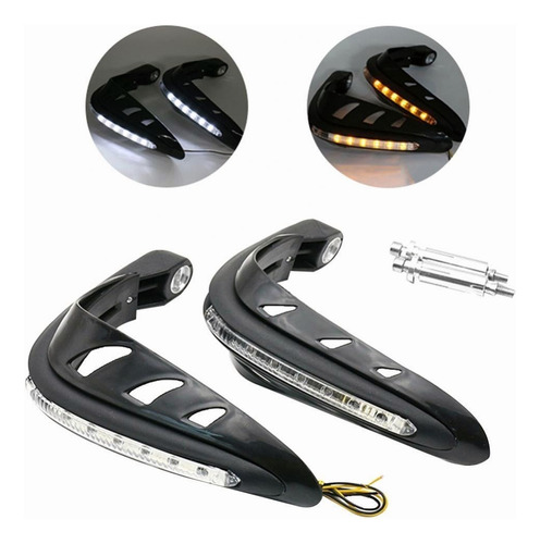 Cubre Puños Moto Hand Guards Universal Luz Led Motocicleta