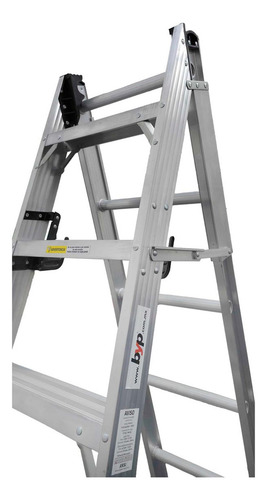 Escalera Convertible De Aluminio Tipo Ii 15 Escalones 175kg