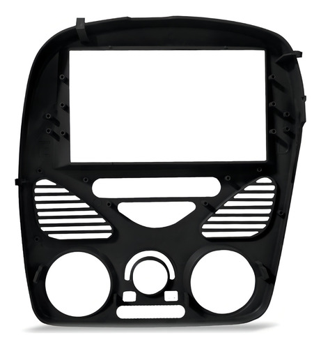 Moldura 2 Din Fiat Siena 2002 A 2014 Preto Dvd Mp5 Fiamon