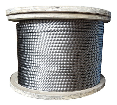 Cable Guaya En Acero Inoxidable De 1/2  (12.5mm) 7x19 100 Mt