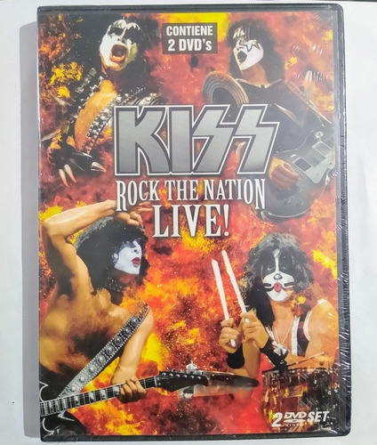 Kiss Álbum Con 2 Dvd Nuevos Originales Rock The Nation Live!