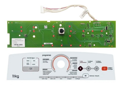 Placa Interface Compatível Brastemp Bwk11 W10755942  Adesivo