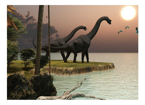 Papel De Parede Adesivo Dinossauro Tiranossauro Rex 10m²