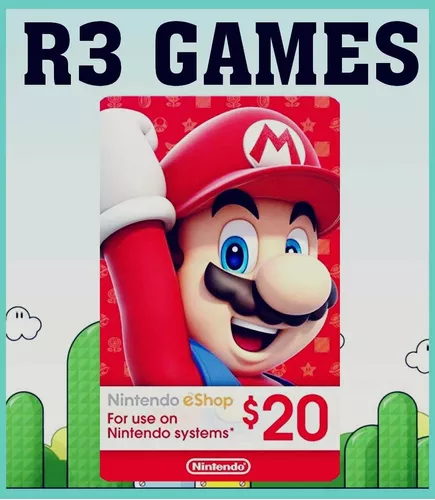 Tarjeta Nintendo Eshop $20