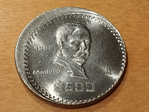 Moneda Mal Acuñada $500 Pesos 1986 (níquel)