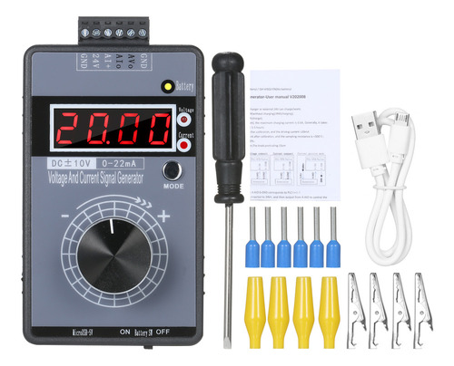 Simulador Calibrador Portátil Generador Señal 10v-10v 0-22ma