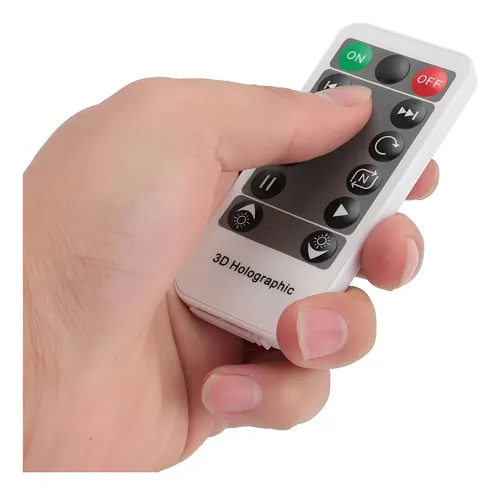 Holograma 3d Proyector Ventilador Hd Led App Control Remoto