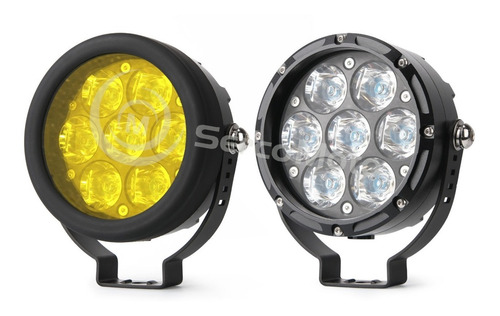Imagen 2 de 6 de Faros Auxiliares De Moto Sercomoto Sm7121s Sin Arnes 7led
