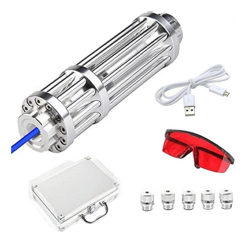 Kit De Rayo Láser Potente, Mxlzt-001, Potencia 1500mw, Alcan Láser Azul