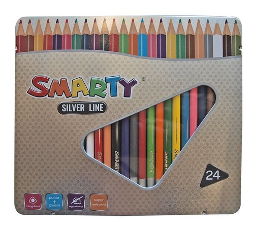 Colores Smarty Silver Line C/24 Precio Mayoreo $158.64