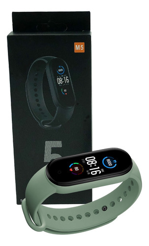 Pulsera Inteligente Deportiva M5 Fitness Negro Milanese Verde Negro