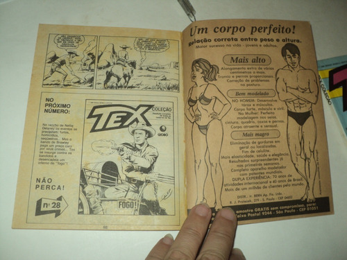 Lote 2 Gibis - Tex - Nº 27 E 28 - Editora Globo - Ano 1989 (Usado)