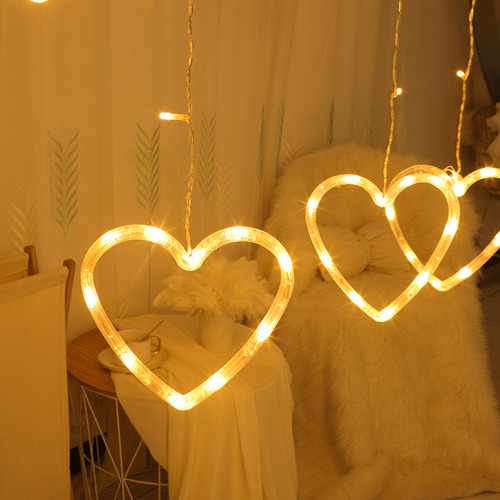 Lámpara De Diseño En Forma De Corazón, Lámpara De Cortina En