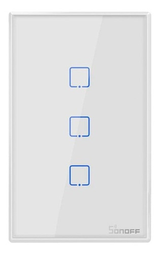 Interruptor De Pared Sonoff De 3 Botones Wifi Y Rf T2us3c-tx