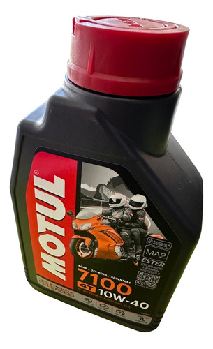 1 Litro De Aceite Para Motor Motul 7100 Sintético 10w40